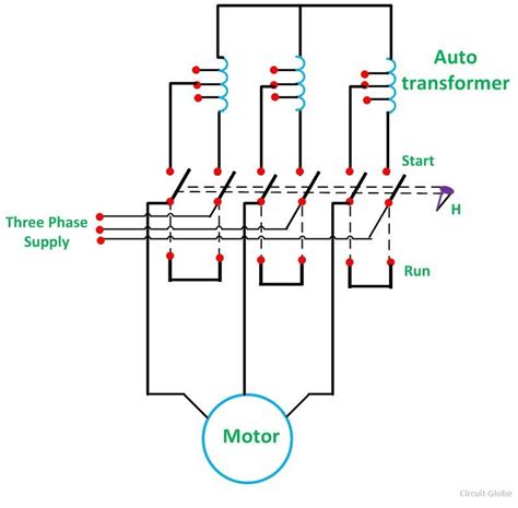 auto transformer wiring diagram motor control 